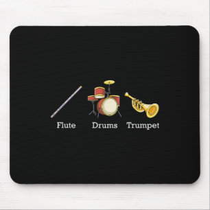 Flute Drums Trumpet Nd Instruments Subtle Anti Tru Mouse Pad