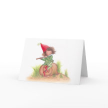 Flute Elf Postcard