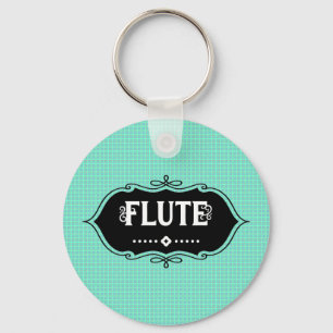 Flute Emblem Key Ring
