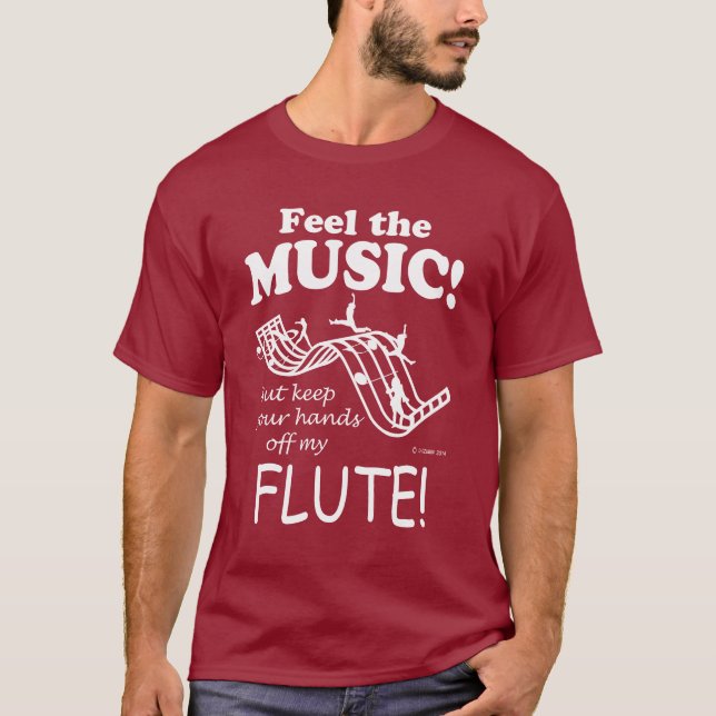 Flute Feel The Music T-Shirt (Front)