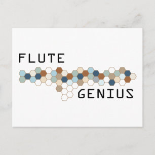 Flute Genius Postcard