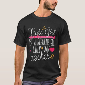 Flute Girl Flautist Funny Hoodie Instrument Player T-Shirt
