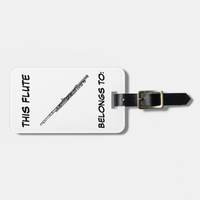 Flute Identification Tag (Front Horizontal)