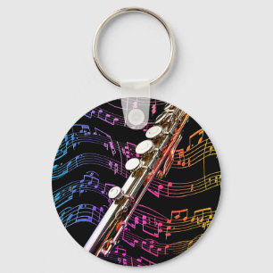 Flute is my Passion_ Key Ring