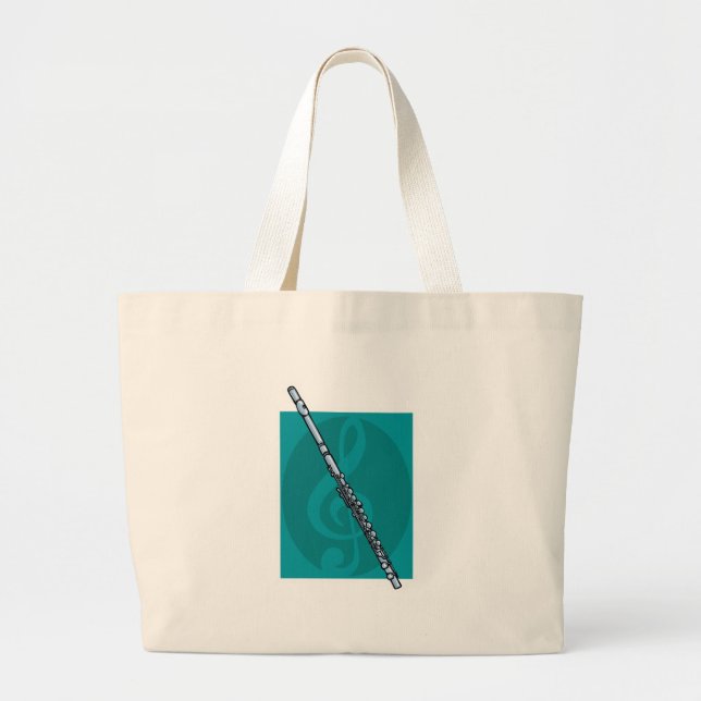 flute large tote bag (Front)