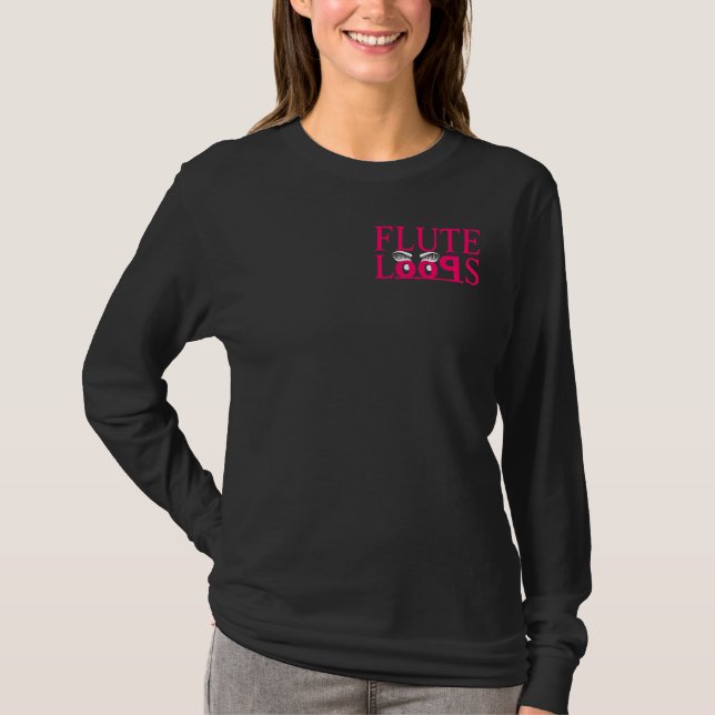 Flute Loops Long Sleeve Women's T-Shirt (Front)