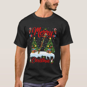 Flute Merry Christmas Tree Lights Musical Flute Xm T-Shirt