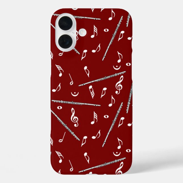 Flute Music Note Pattern Case-Mate iPhone Case (Back)