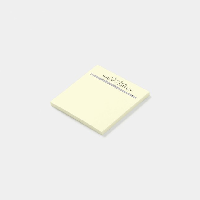 Flute Music Teacher Band Post-it Notes (Angled)