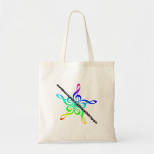 Flute Music Tote Bag