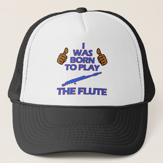 flute Musical designs Trucker Hat (Front)