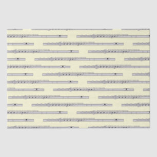 Flute Musician Music Teacher Band Tissue Paper