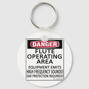 Flute Operating Area Key Ring