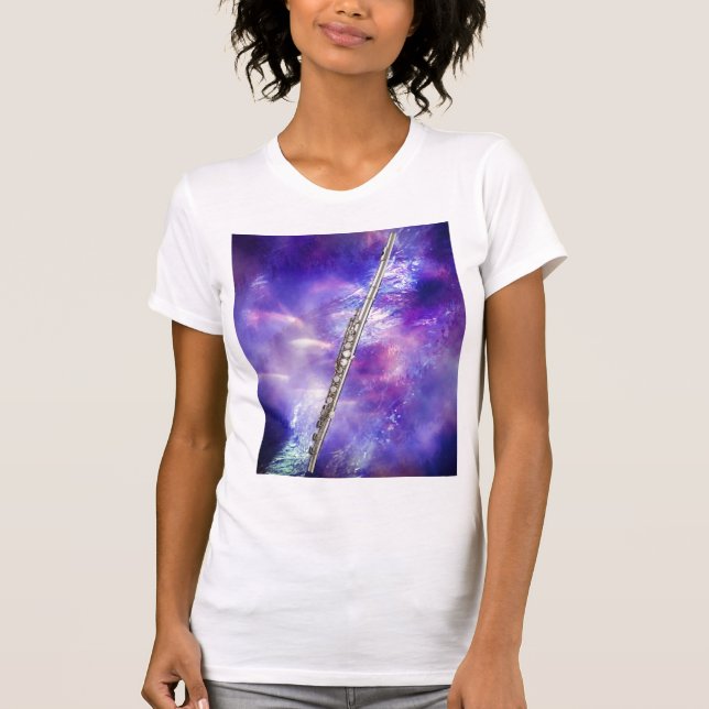 Flute or Flautist Musician T Shirt (Front)