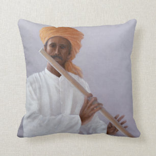 Flute Player Cushion