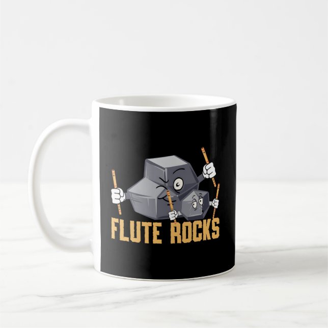 Flute Player Flautist Flautist Musician Musical In Coffee Mug (Left)