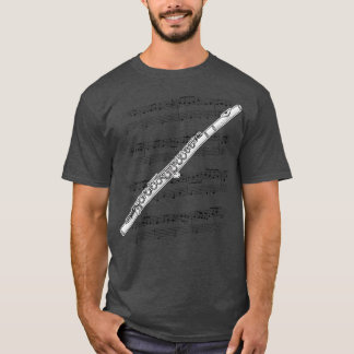 Flute Player Flautist Woodwind Musician T-Shirt