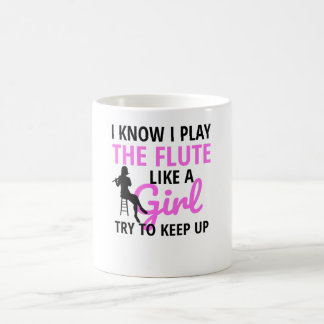 Flute Player Gifts For Women | Flute Flautist Girl Coffee Mug