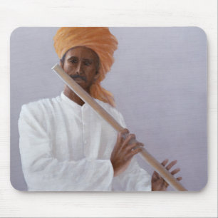 Flute Player Mouse Pad