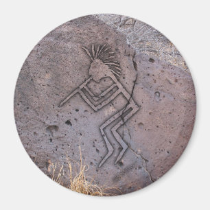 Flute Player Petroglyph Magnet