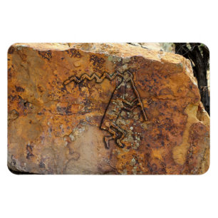 Flute Player Petroglyph Magnet