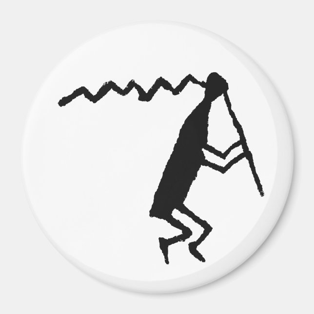 Flute Player Petroglyph Magnet (Front)