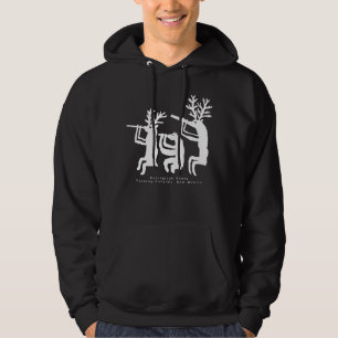 Flute Player Petroglyph T-Shirt Hoodie