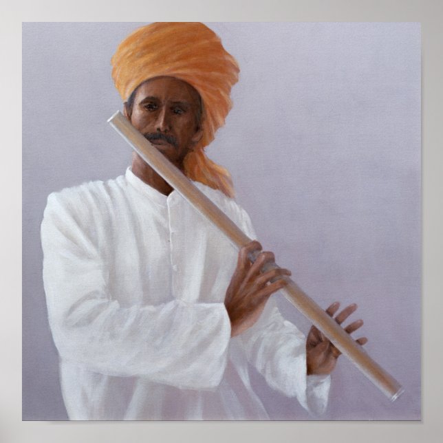 Flute Player Poster (Front)