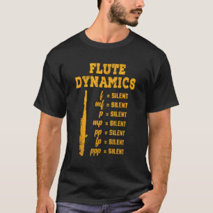 Flute Player Woodwind Instrument Musical Flautist T-Shirt