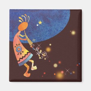 Flute-Playing Kokopelli Magnet