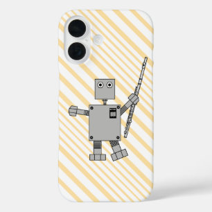 Flute Robot iPhone 16 Case