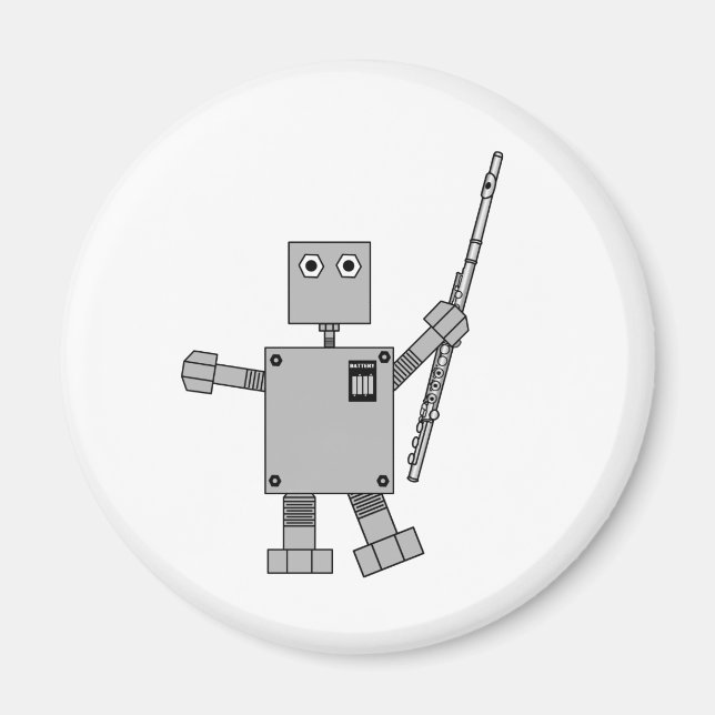 Flute Robot Magnet (Front)