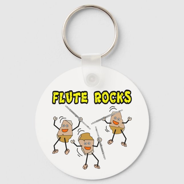 Flute Rocks Key Ring (Front)