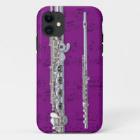 Flute & sheet music phone case. Pick colour