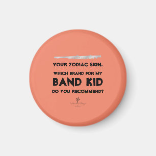 Flute Your Zodiac Sign Anti-ISO Salmon Magnet