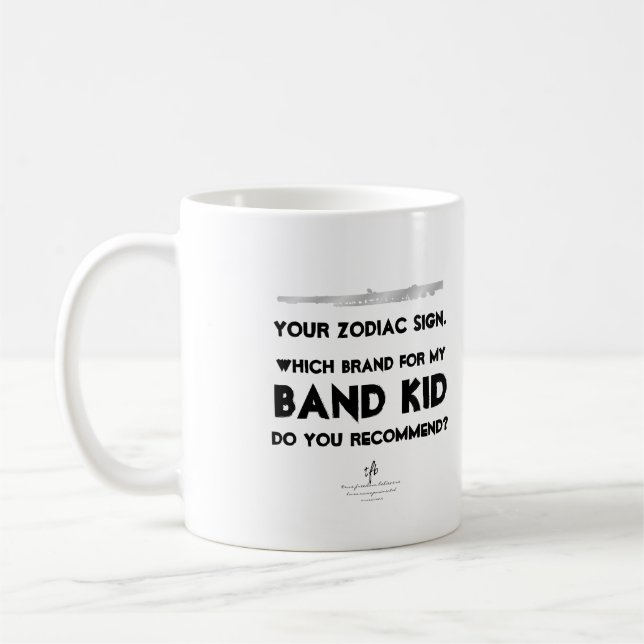 Flute Your Zodiac Sign White Anti-ISO Coffee Mug (Left)
