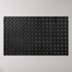 fluted metallic texture in black colour poster