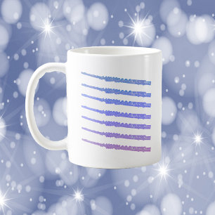 Flutes Music Pink Purple Blue Coffee Mug