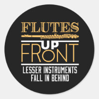 Flutes Up Front Funny Flute Player Musician
