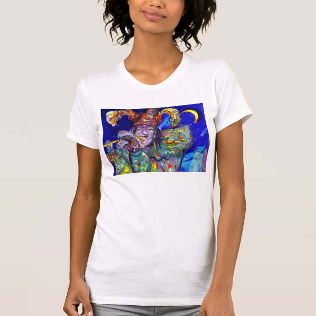FLUTIST IN BLUE T-Shirt (Front)