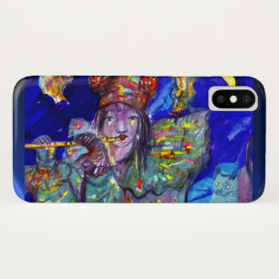 FLUTIST IN BLUE / Venetian Carnival Night iPhone X Case