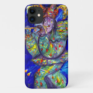 FLUTIST IN BLUE / Venetian Carnival Night iPhone 11 Case