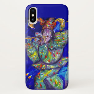 FLUTIST IN BLUE / Venetian Carnival Night iPhone X Case
