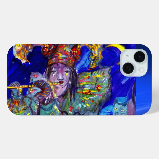 FLUTIST IN BLUE / Venetian Carnival Night Case-Mate iPhone Case (Back (Horizontal))