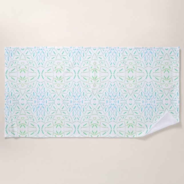 Flutter Abstract    Beach Towel (Front)