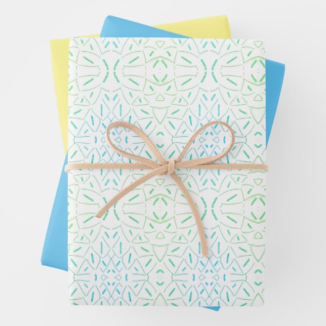 Flutter Abstract  Wrapping Paper Sheet (In situ)