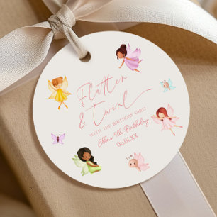 Flutter and Twirl Enchanted Fairy Birthday Party Favour Tags