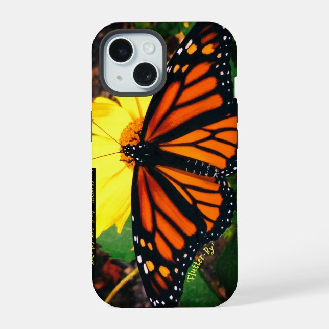*'Flutter-By' design iPhone 15 Case (Back)
