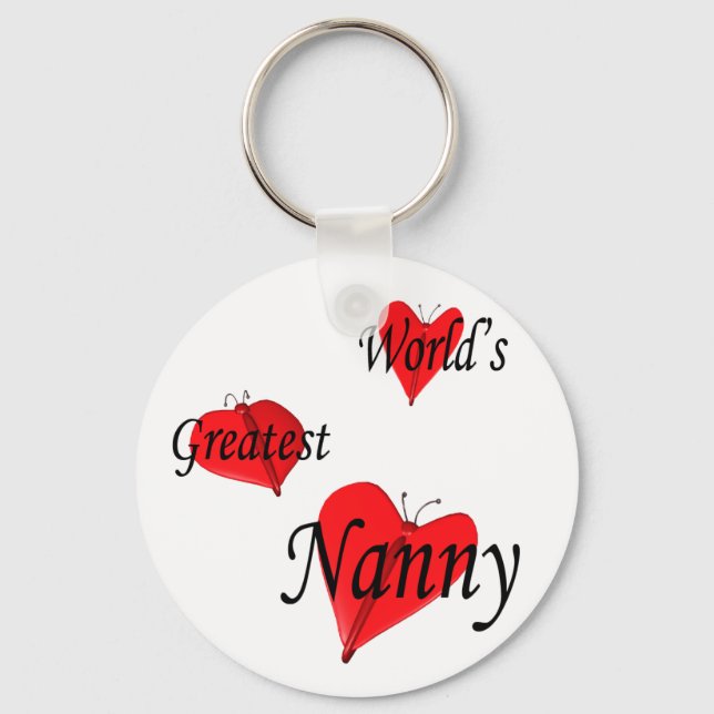 flutter.hearts.nanny key ring (Front)