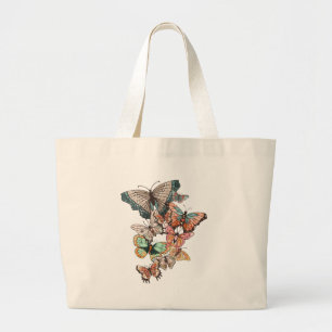 Flutter into Spring  Large Tote Bag